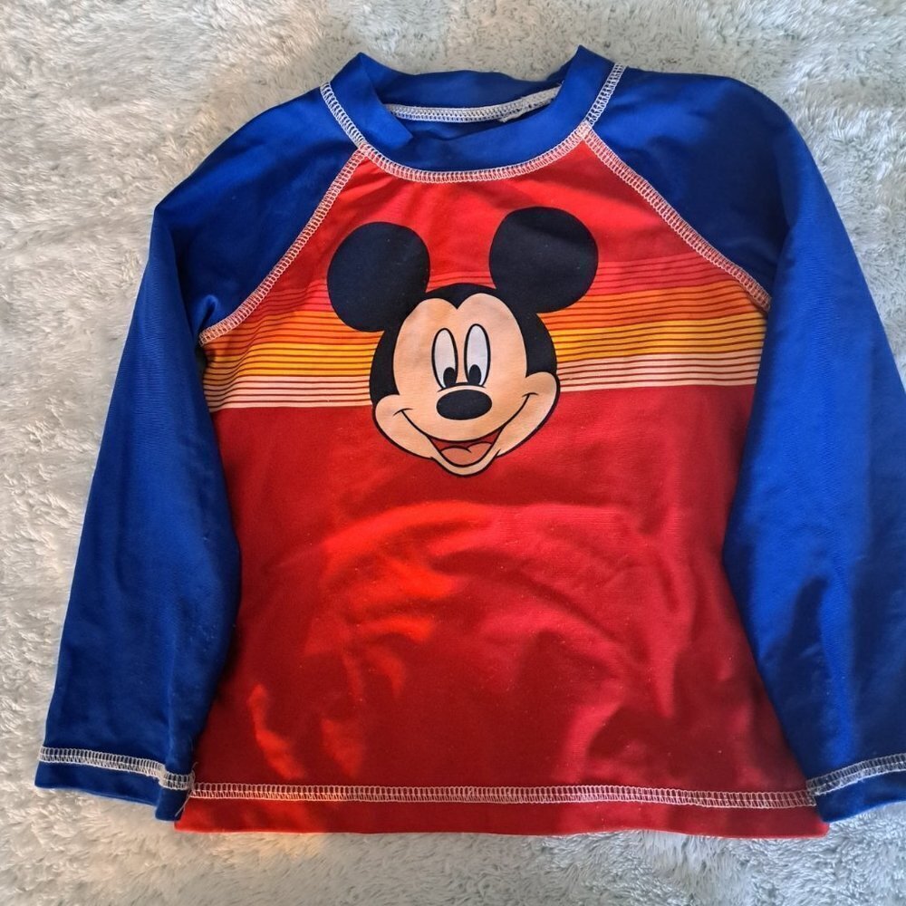Disney Junior Mickey Mouse Swim Shirt Size 2T